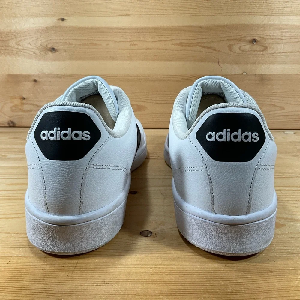 ADIDAS Cloudfoam Advantage Athletic Shoes Men's 13 White Black Leather AW4294